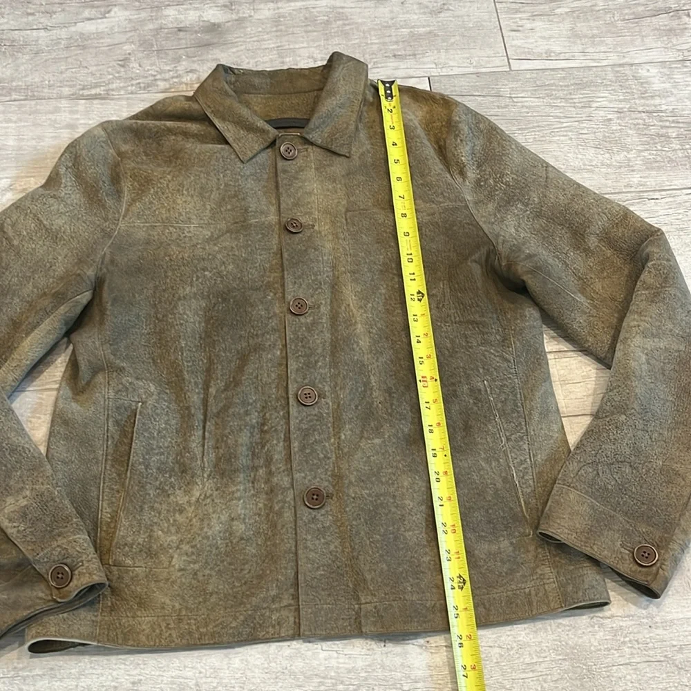 John Varvatos Ivey Leather Shirt Jacket‎ Size 50 - Picture 6 of 13